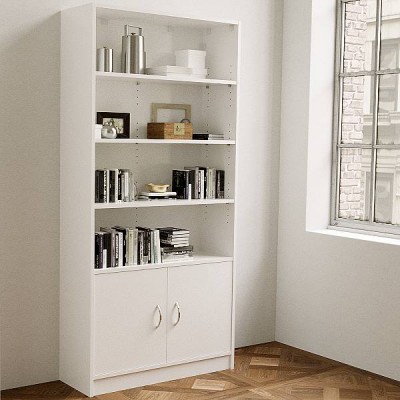 Bookshelf with Bottom 2 door Cupboard 